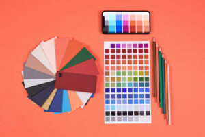 Physical and digital color palettes